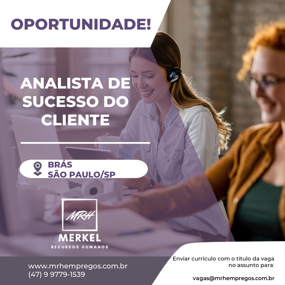 Vaga Analista De Sucesso Do Cliente